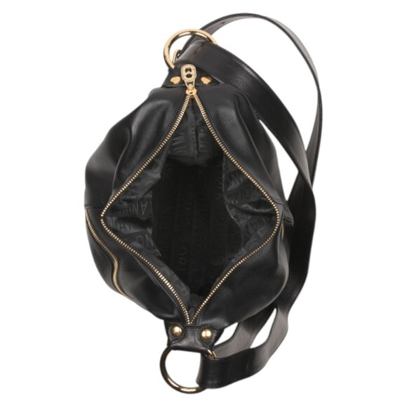 MARINO ORLANDI Black Made In Italy Leather Tote - Picture 2 of 4